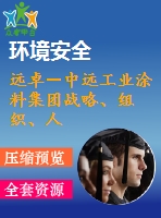 遠(yuǎn)卓－中遠(yuǎn)工業(yè)涂料集團(tuán)戰(zhàn)略、組織、人力資源規(guī)劃咨詢?nèi)福?34m）