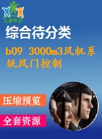 b09 3000m3風(fēng)機(jī)系統(tǒng)風(fēng)門(mén)控制設(shè)備設(shè)計(jì)（全部結(jié)清）