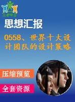 0558、世界十大設(shè)計(jì)團(tuán)隊(duì)的設(shè)計(jì)策略