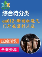 cm012-雕刻機進氣門外殼落料正反拉深復合模設計【11張cad圖】