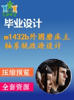 m1432b外圓磨床主軸系統(tǒng)改造設(shè)計(jì)【9張cad圖紙+畢業(yè)論文+開(kāi)題報(bào)告+外文翻譯+任務(wù)書(shū)】